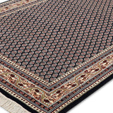 Farzin - Hand Knotted Wool Rug In Navy Blue/Cream