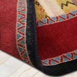 Aurea - Hand Knotted Wool Rug in Maroon/Yellow