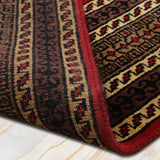 Tamineh - Hand Knotted Wool Rug In Crimson Red/Brown