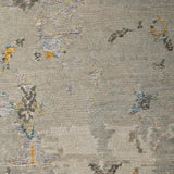 Selene - Hand Knotted Wool Rug In Light Grey/Dark Grey