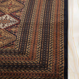 Tara - Hand Knotted Wool Rug in Blue/Brown