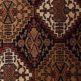 Tara - Hand Knotted Wool Rug in Blue/Brown