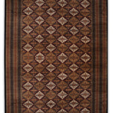Tara - Hand Knotted Wool Rug in Blue/Brown