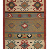 Kavish - Hand Woven Jute Rug in Beige/Rust