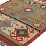Kavish - Hand Woven Jute Rug in Beige/Rust