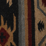 Runa - Hand Woven Wool Rug In Black/Beige