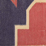 Lina - Hand Woven Cotton Rug In Peach/Purple
