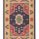 Lina - Hand Woven Cotton Rug In Peach/Purple