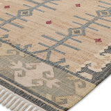 Kianoush - Hand Woven Jute Rug In  Beige/Brown