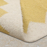 Roxana - Hand Woven Wool Rug In Yellow/Cream