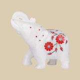 Hasti Pushpa - Sculpture in Marble