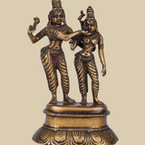 Shiv-Parvati Abhay - Sculpture in Brass