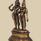 Shiv-Parvati Abhay - Sculpture in Brass