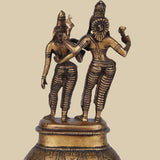 Shiv-Parvati Abhay - Sculpture in Brass