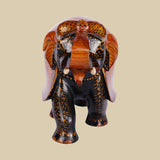 Tejas Amber Elephant - Sculpture in Wood