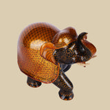 Tejas Amber Elephant - Sculpture in Wood