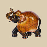 Tejas Amber Elephant - Sculpture in Wood