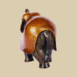 Tejas Amber Elephant - Sculpture in Wood