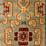 Vanaraj – Hand Knotted Wool Rug in Olive Green/Brown