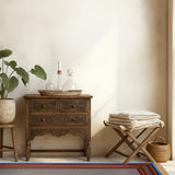 Veylan - Hand Knotted Wool Rug in Brown/Slate Blue